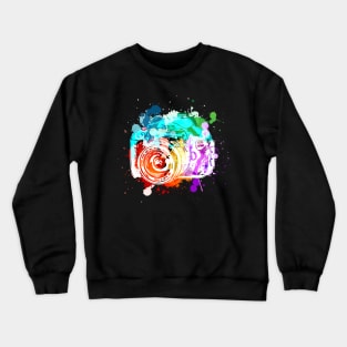 'Watercolor Camera Photographer' Photography Camera Gift Crewneck Sweatshirt